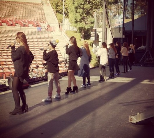 snsd kpop super concert america rehearsal